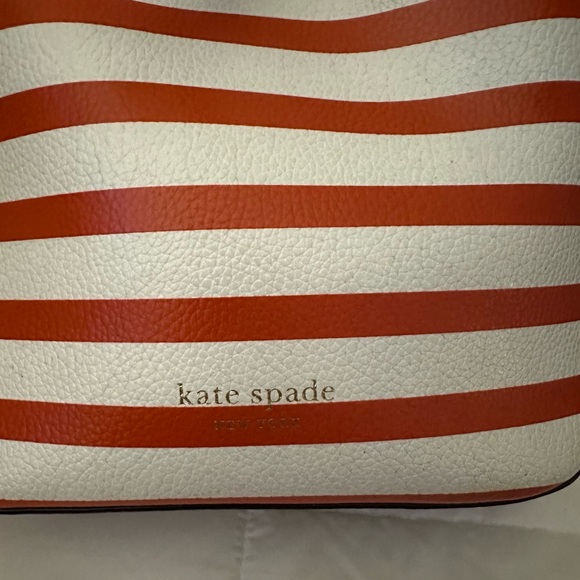 Kate Spade Striped Pink and Red Bucket Bag - Picture 3 of 16